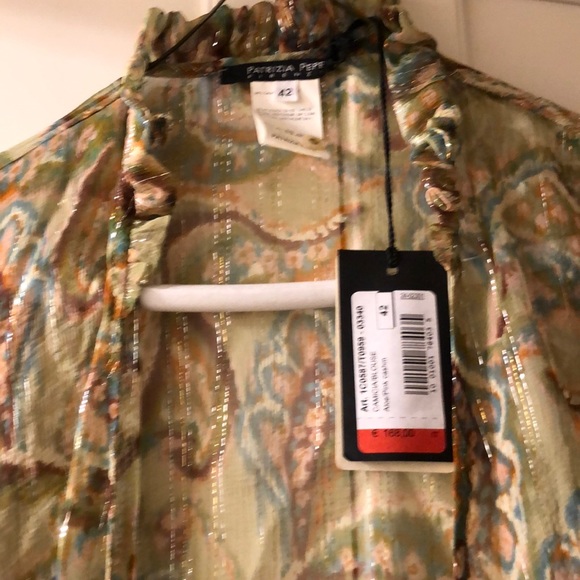 Watercolor Sheer Silk Patricia Pepe Blouse - Picture 2 of 6